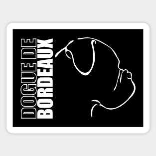 Dogue de Bordeaux profile dog lover gift Magnet